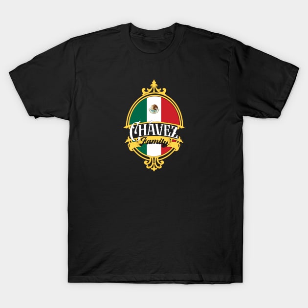 Chavez Family - Mexico Flag T-Shirt by Coqui Tees